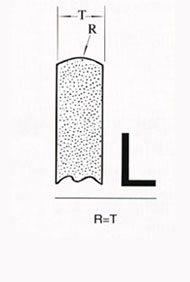  Standard shapes of grinding wheel faces 